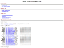 Tablet Screenshot of dev.horde.org
