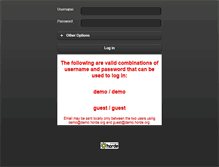 Tablet Screenshot of demo.horde.org